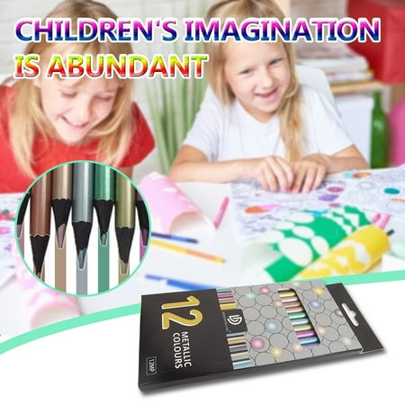 12 Color Metallic Color Pencil Hand Account Graffiti Painting Color Lead