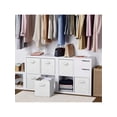 thumbnail image 4 of STOWM 11”x11”x11” 6-Pack Foldable Storage Bins Collapsible Closet & Toy Organization Boxes Space Saving Fabric Cubes for Shelves Beige, 4 of 6