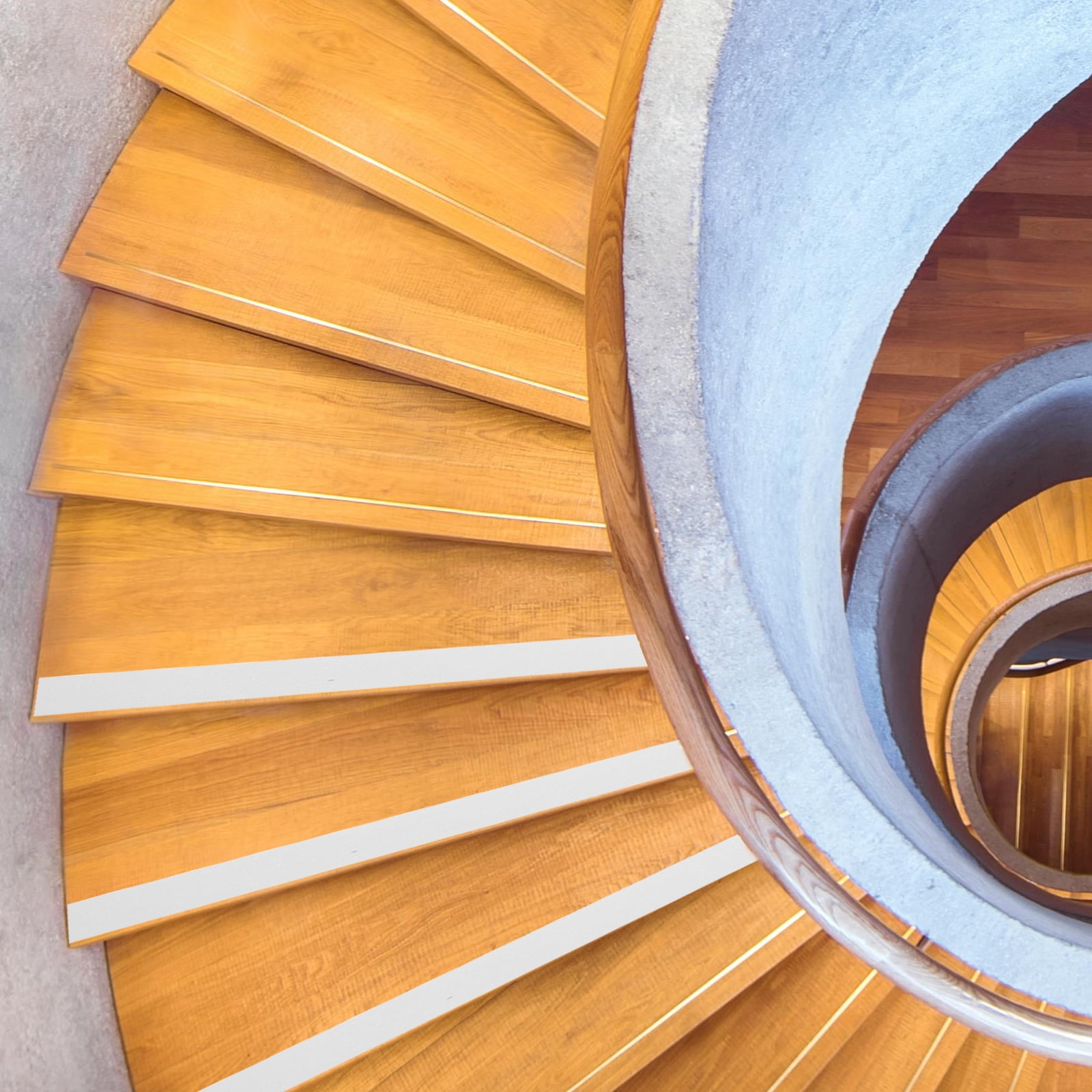 Masteelf Clear Non- Roll for Indoor Stairs, Transparent Traction Tape Safety Stickers for Bathroom, Shower, and Steps