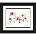thumbnail image 1 of Shefranov, Olga 18x15 Black Ornate Wood Framed with Double Matting Museum Art Print Titled - Pink Flowers, 1 of 4
