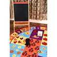 thumbnail image 5 of Furnish My Place 740 ABC With Numbers 13' 2" Round ABC Area Rug for Kids, Educational Alphabet Letter & Numbers, Anti-Skid Rubber Backing, Multicolor, 5 of 5