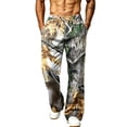 thumbnail image 3 of GrmtClth Mens All Over Camo Print Sweatpants Loose Wide Leg Silhouette Adjustable Elastic Waist Daily Casual Outdoor Jogger Trousers Bronze 2XL, 3 of 8