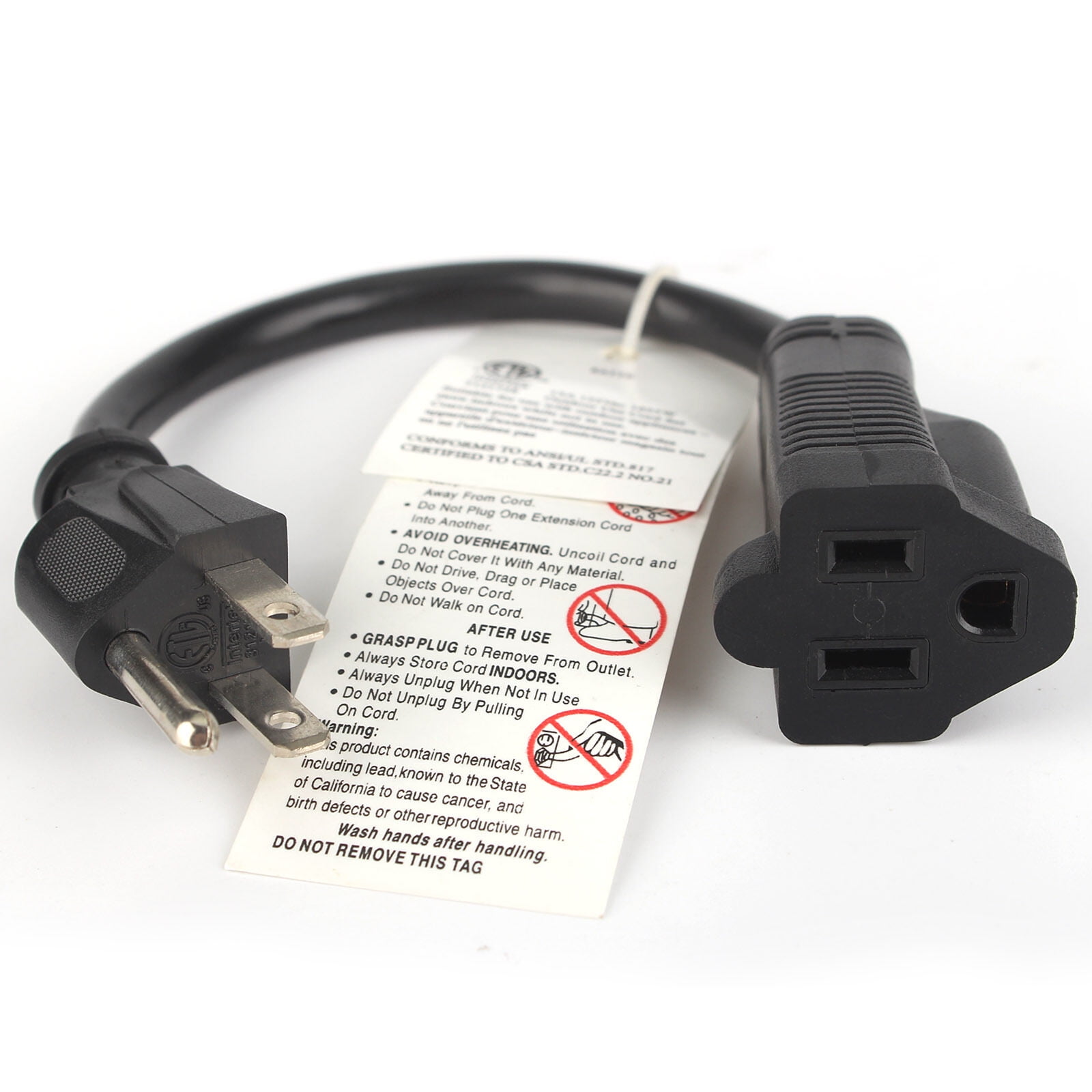 Short Plug Power Cord UL Certified Short Power Cable 515P Extension