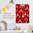 thumbnail image 5 of FMSHPON Christmas Cartoon Xmas Tree White Red Clipboard Hardboard Wood Nursing Clip Board and Pull for Standard A4 Letter 13x9 inches, 5 of 5
