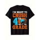 thumbnail image 1 of i'm Ready to Crush 4th Grade Hockey Graphic T-Shirt for Boys & Girls - 100% Cotton Short Sleeve Tee with Sporty Street Style, Lightweight 180gsm Fabric, Machine Washable Casual Summer Top, 1 of 6