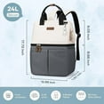 thumbnail image 6 of Maelstrom Cooler Backpack, 36 Cans Insulated Backpack Cooler, Soft Leakproof Double Deck Cooler Bag, Lightweight Lunch Backpack for Men & Women,Perfect for Beach Travel, Camping & Work-Black, 6 of 8