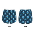 thumbnail image 5 of Lsque Blue Owl Printed Women's Running Shorts with Liner Pockets,Elastic Quick Dry Workout Athletic Gym Yoga Shorts,Womens High Waist Shorts-XX-Large, 5 of 9