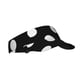 thumbnail image 1 of Balery Black and White Polka Dot Gorra deportiva con visera ajustable para mujer y hombre (talla única), 1 of 7
