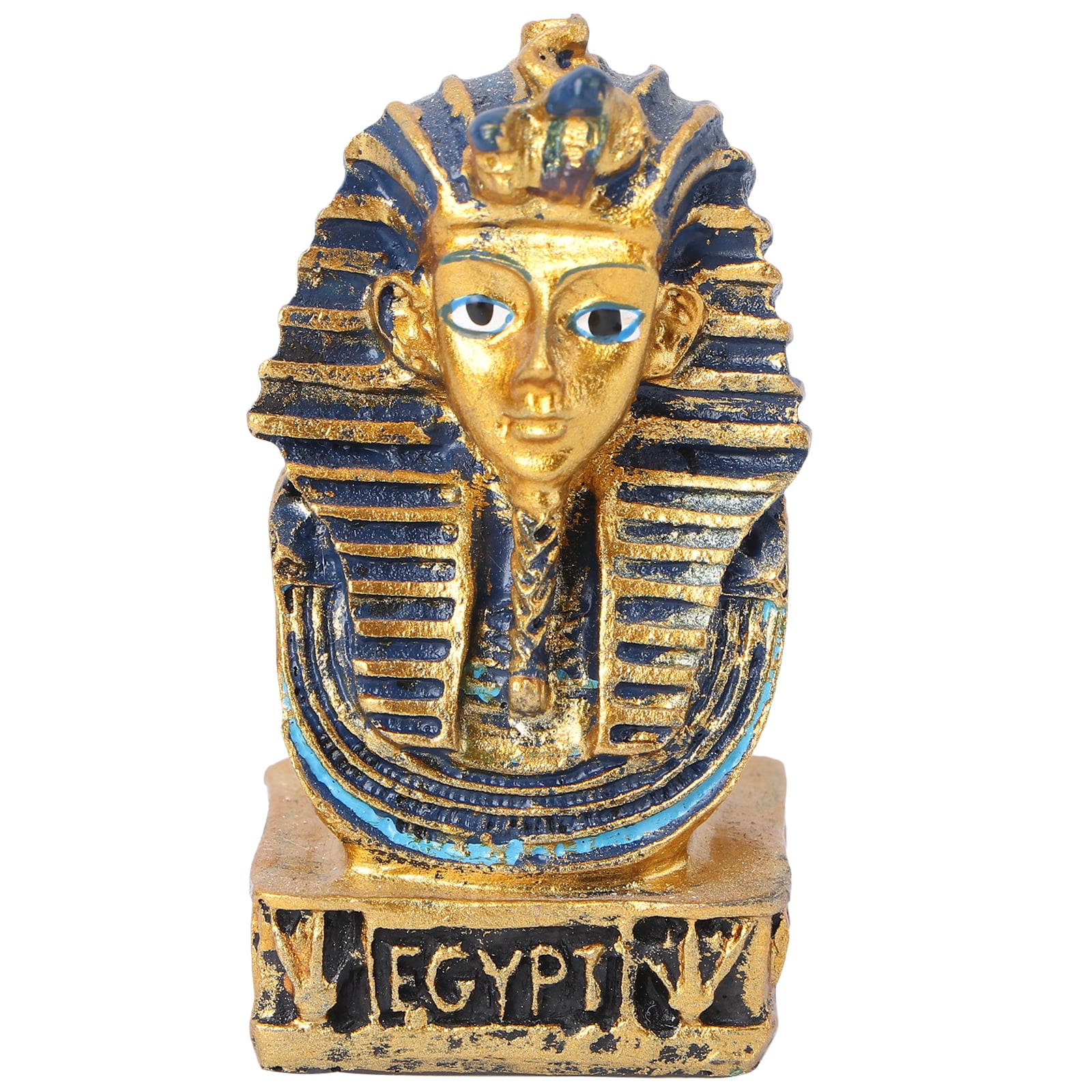Etereauty Egyptian Figurine King Statue Tut Pharaoh Bust Figure Ramses