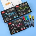 thumbnail image 3 of Vibrant Acrylic Markers Set for Kids & Students - 12/24/36 Colors, Easy-to-Use Art Supplies with High-Durability Premium Material, Ideal for Home Drawing & Daily Creative Projects - GN.7100 (36-Color, 3 of 6