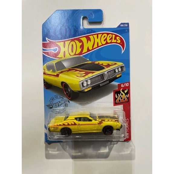 Hot Wheels HW FLAMES 71 DODGE CHARGER 188/250 - NEW