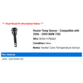 thumbnail image 2 of Heater Temp Sensor - Compatible with 2006 - 2009 BMW 750i 2007 2008, 2 of 2