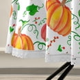 thumbnail image 5 of Dreamtimes Thanksgiving Day Tablecloth 60",Watercolor Pumpkins Pattern Party Lace Round Table Cloth Water Resistant Spill Proof Large Table Cover for Kitchen BBQ Dining Party, 5 of 7