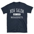 thumbnail image 1 of New Salem Massachusetts Classic Established Men's Cotton T-Shirt, 1 of 1