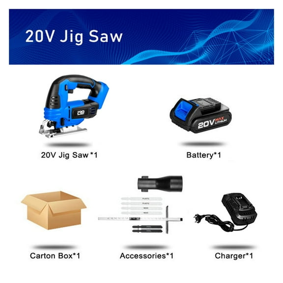 8 In 1 Cordless Screwdriver Drill Hammer Drill Impact Wrench Angle Grinder Circular Saw Jig Saw Air Inflator Lithium Battery ,Efficient and Reliable