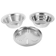 thumbnail image 4 of WRISTBIQUE Fruit Shredder Slicer Set Stainless Steel 3pcs in 1 Set Silver, 4 of 8