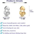thumbnail image 2 of 2 Pairs Earring Lifters, Secure Earring Backs For Droopy Ears Adjustable Hypoallergenic For Heavy Earring, 2 of 5