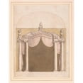 thumbnail image 2 of Giuseppe Valeriani 15x18 Gold Ornate Wood Frame and Double Matted Museum Art Print Titled - Design for an Alcove (ca. 1740-60), 2 of 4