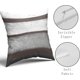 thumbnail image 4 of Fundas de Almohada de Color Marrón Oscuro, 18 X 18, Juego de 2 Almohadas a Rayas de Arte Abstracto Moderno, Gris Claro, Blanco, Granja, Funda de Almohada Decorativa para Exteriores, Funda de Cojín Cuadrada de Algodón para Sofá Cama en Casa, 4 of 6