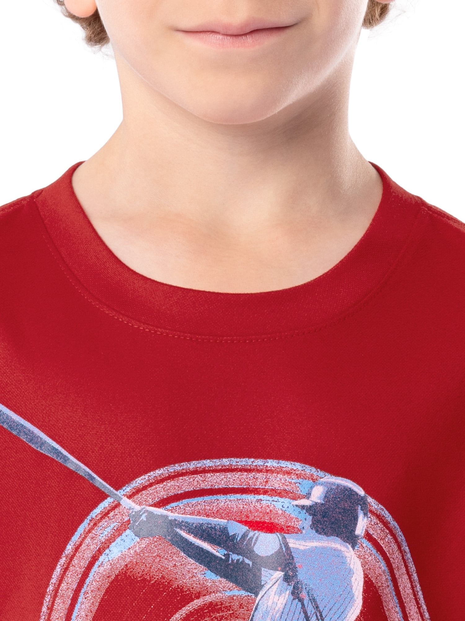 Athletic Works Boys Active Solid and Print Short Sleeve T-Shirts, 3-Pack, Sizes 4-18 & Husky