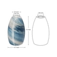 thumbnail image 2 of Lámpara colgante de vidrio Karyfine, ovalada, gris y azul, Art Glass, 2 of 5