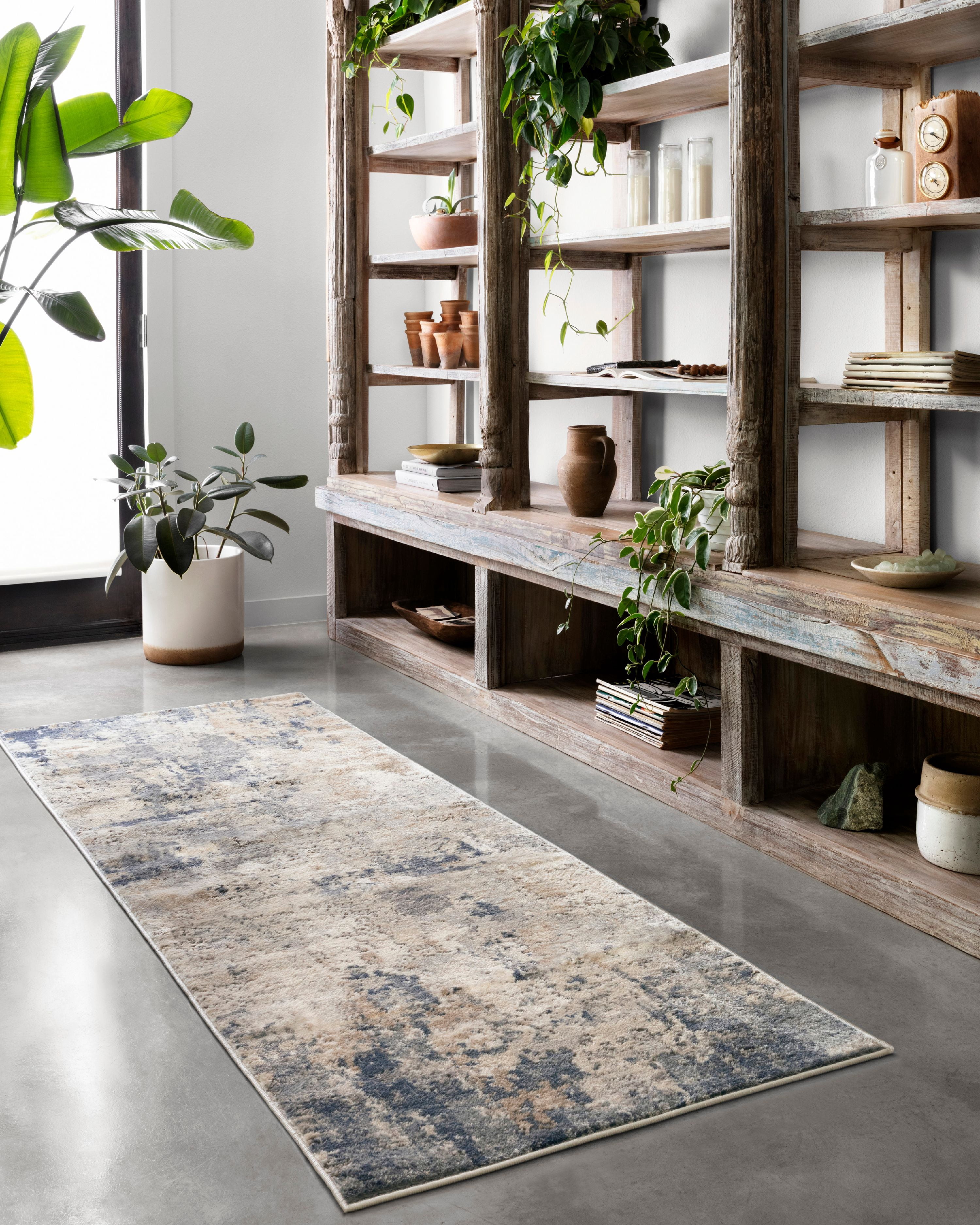 Loloi Teagan Sand / Mist 2'-8" x 10'-6" Runner Rug