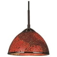 thumbnail image 2 of Woodbridge Lighting Alexis 1 Light Metal Pendant in Bronze/Red, 2 of 2
