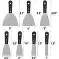 thumbnail image 3 of Bates- Putty Knife Set, 7 pcs, Stainless Steel, 1" 1.5" 2" 2.5" 3" 4" 5" Flexible Metal Scraper, Drywall Spackle Knife, Metal Paint Scraper Tool, 3 of 7