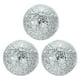 thumbnail image 1 of Uxcell 3Pcs Bolas de Vidrio Decorativas de 3.15 pulgadas, Bolas de Centro de Mosaico para Decorar Tazones, Plata Blanca, 1 of 5