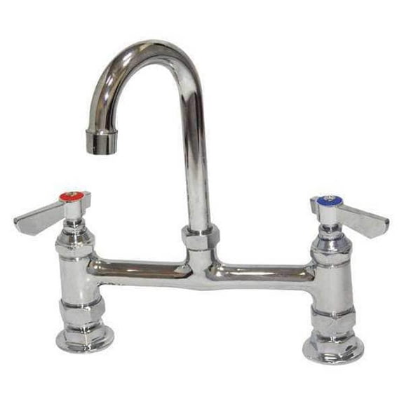 Dominion Faucets 8" Mount, Commercial Gooseneck Kitchen Faucet 77-9209