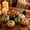 A, variant on Artificial Pumpkins and Gourds Set, 7 Pcs Foam Fall Decorations with Pinecones, Realistic Autumn Colors for Thanksgiving Halloween Table Centerpiece