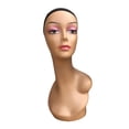 thumbnail image 1 of Female Bald Mannequin Head Hat Display Rack Long Neck Manikin Head Stand for Style E, 1 of 6