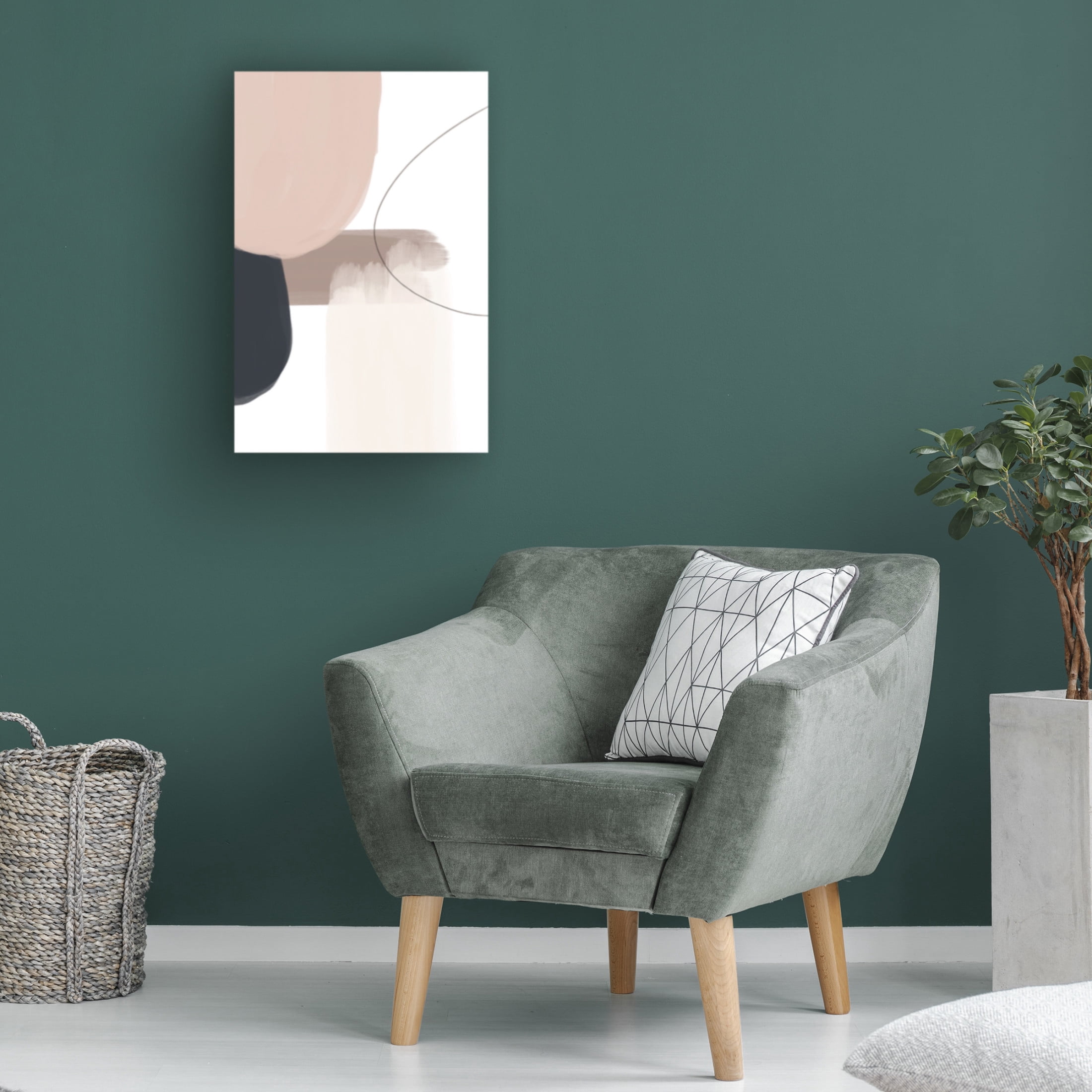 Trademark Fine Art Melloi Art Prints Abstract Beige Black Art Canvas Wall Art