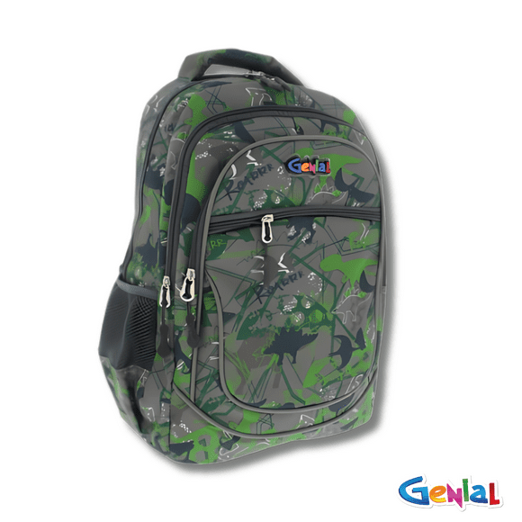 Mochila Escolar Resistente de Diseño de Dinosaurios de Gran Capacidad Genial