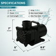 thumbnail image 2 of Half Off Ponds Aqua Pulse Submersible Pond Pump for Waterfalls, 550 GPH, 33 ft Cord, 2 of 7