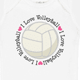 thumbnail image 4 of Inktastic Volleyball Gifts for Girls Girls Baby Bodysuit, 4 of 5