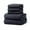 Black, variant on Wovilon 5 Pcs Bath Towels Set For Bathroom Cotton Thick Soft Absorbent Towel Set Of 6 Household Wash Face Gift Towel