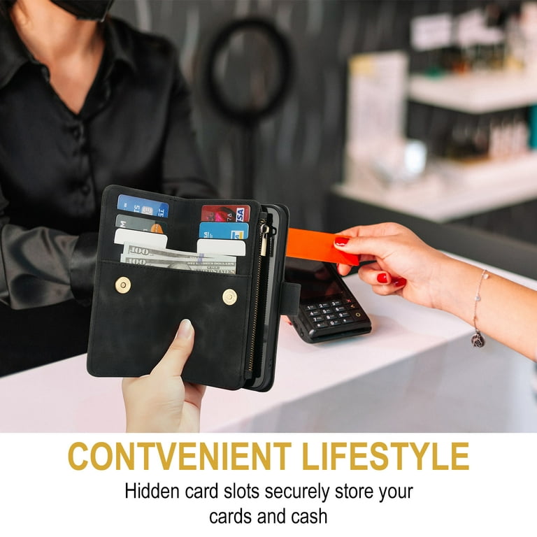 Allytechgroup for Apple iPhone 12 Pro Max Wallet Case with Cards