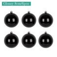 thumbnail image 3 of Bola de Navidad de plástico ecológica de color negro de 4 a 15 cm para decoración de árbol de Navidad, colgante para regalo de Año Nuevo, 3 of 5