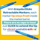 thumbnail image 3 of Marker Crayola Superclicks de 10 quilates, retráctil y lavable para niños, 3 of 7