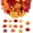 Maple100, variant on 100 count Fall Leaves, 8cm/3.15inch Autumn Leaves, Fall Party Decorations Maple Leaf Cutouts Decor Artificial Plastic Craft Autumn Decoration for Thanksgiving Party Weddings(100)
