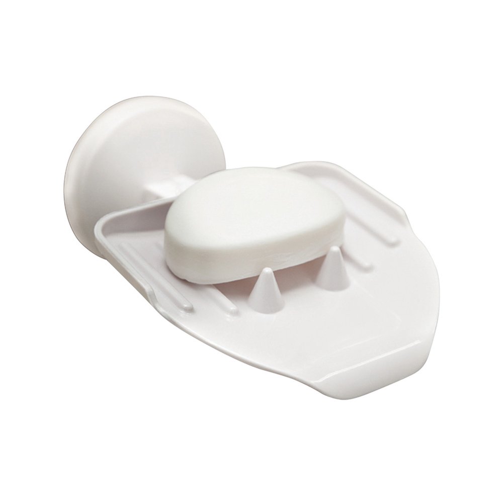 Water Draining Soap Dish 2Way Soap Saver Wall Mounted and Counter