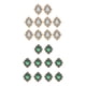 thumbnail image 1 of 20 piezas DIY Bling Rhinestone Flat Back Buttons Adorno para vestido Verde Claro, 1 of 9