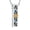 Gold, variant on Sunflower Urn Necklaces for Ashes 3D Vertical Bar Abalone Shell Memorial Pendant for Loved Ones Keepskaes Memorial Ash Pendant Necklaces