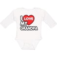 thumbnail image 3 of Inktastic I love my grandpa Boys or Girls Long Sleeve Baby Bodysuit, 3 of 5