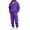 125#Purple, variant on Men's Full Zip Jacket Set 2 Piece Fleece Lined Hoodie and Pants Casual Lounge Wear Fall Winter Warm Outfit