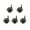 Grey, variant on 5Pcs Universal Swivel Wheel Replacement Office Chair Caster 2" Silent 360 Floor Protecting Rubber Roller Furniture Hardware