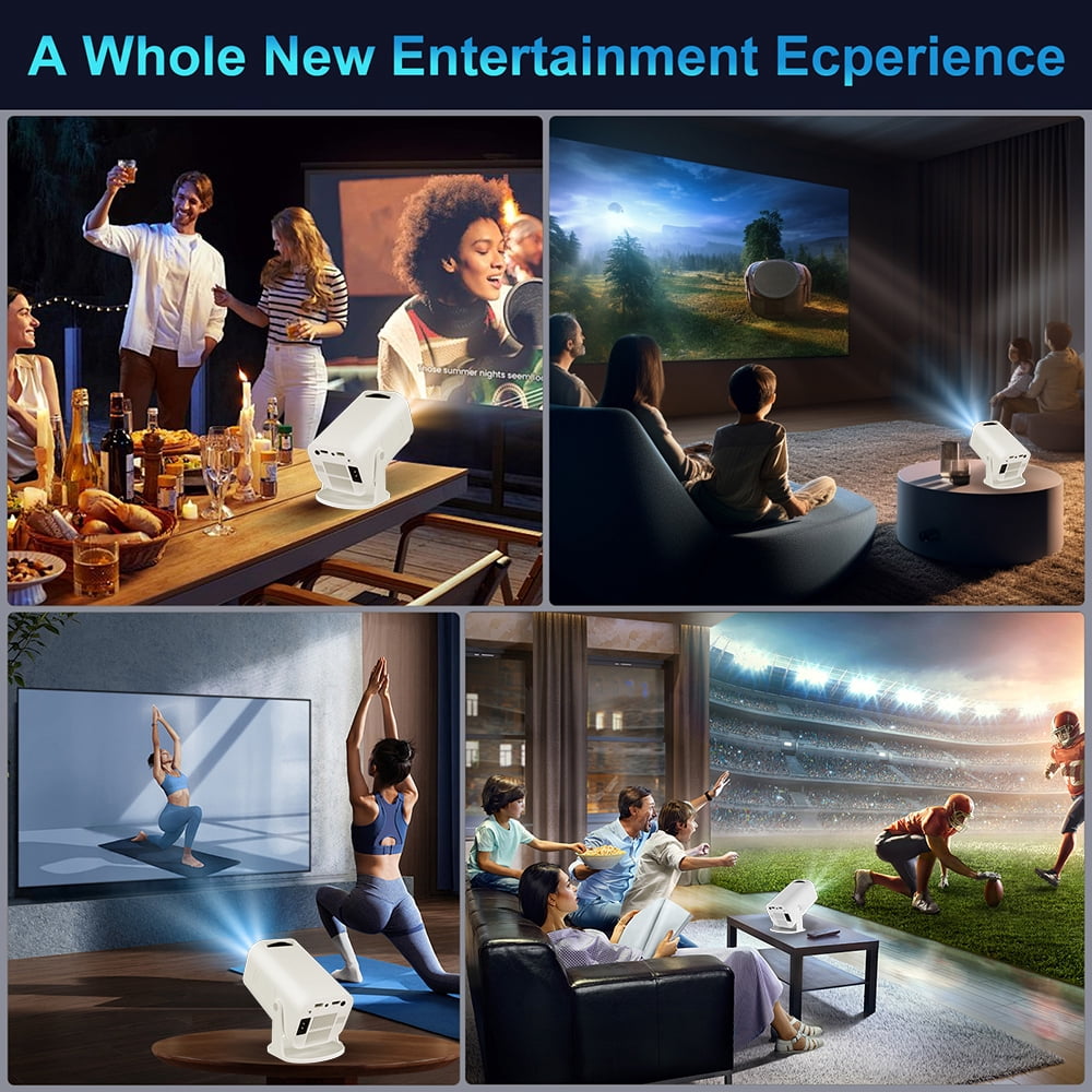 Salange P30 LCD Display Mini Multimedia Projector Native 1080P Support 4K 8K Home Theater
