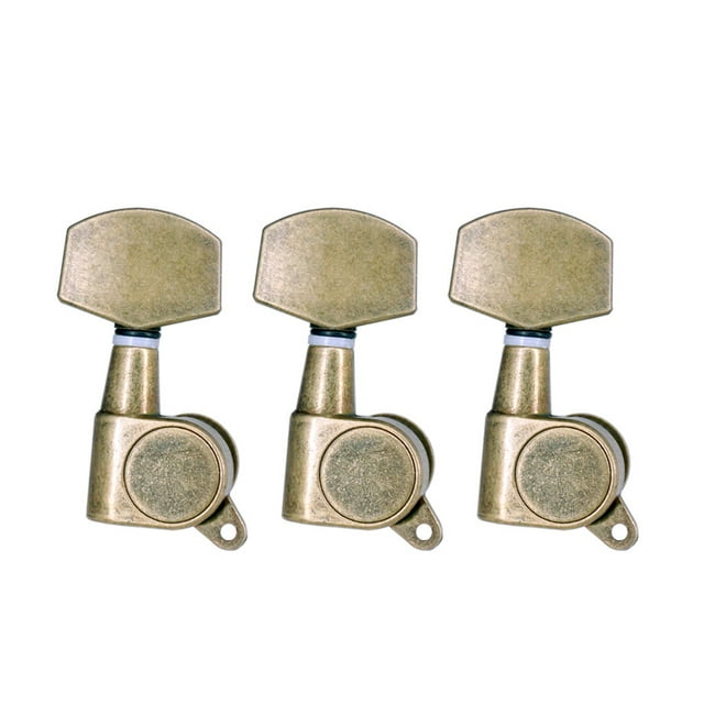 ruzhgo 6 Pieces Tuning Pegs Professional Tuner Key Music Instrument Fitting Adjusting Handle Strings Roller Guitar Parts for Replace Type 1 Type 3