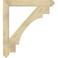 thumbnail image 3 of Ekena Millwork 4"W x 36"D x 40"H Merced Arts & Crafts Rough Sawn Bracket, Douglas Fir, 3 of 4